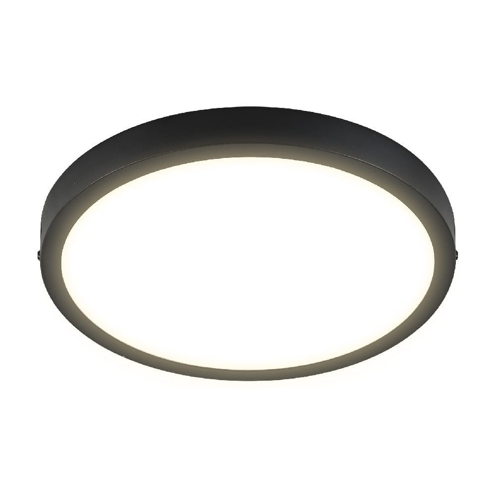 KIT DE 3 LUMINARIOS REDONDOS LED PARA SOBREPONER 24W 3000K 100-240V COLOR NEGRO TECNOLITE