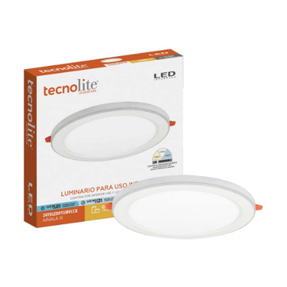 LAMPARA DOWNLIGHT DE INTERIOR PARA EMPOTRAR DE 18W COLOR BLANCO AINALA III TECNOLITE