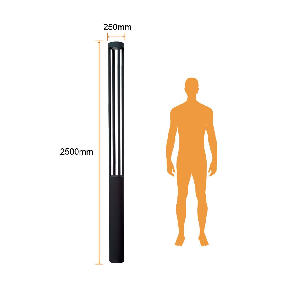 EXTERIOR POSTES LED25W100-240V3000K