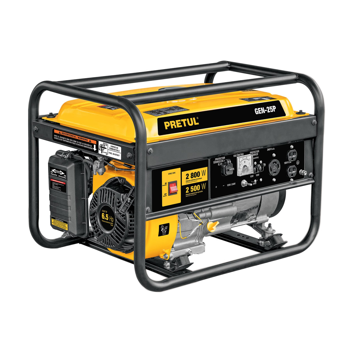GENERADOR ELECTRICO A GASOLINA 2500 W PRETUL GEN-25P