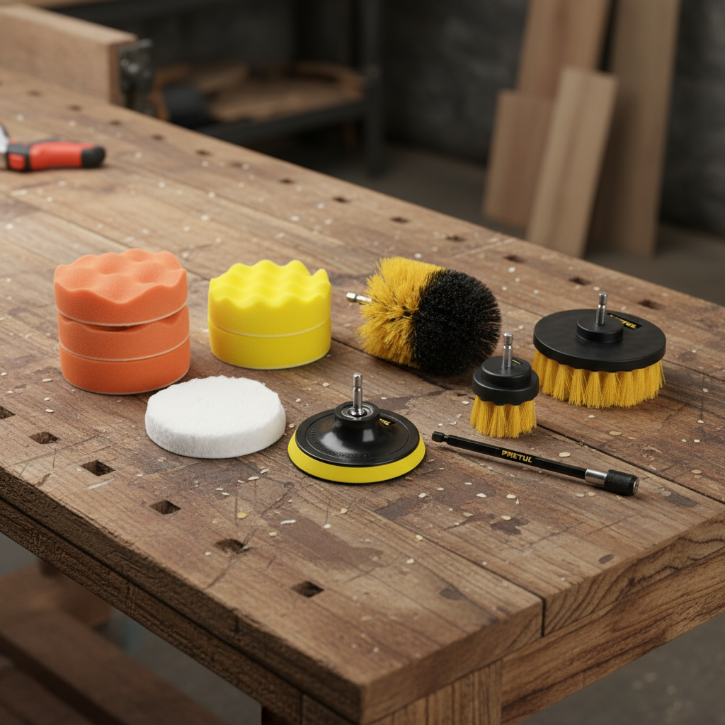 JGO. 11 ACCESORIOS MULTIUSOS P/TALADRO JCE-11P 27190 TRUPER PRETUL