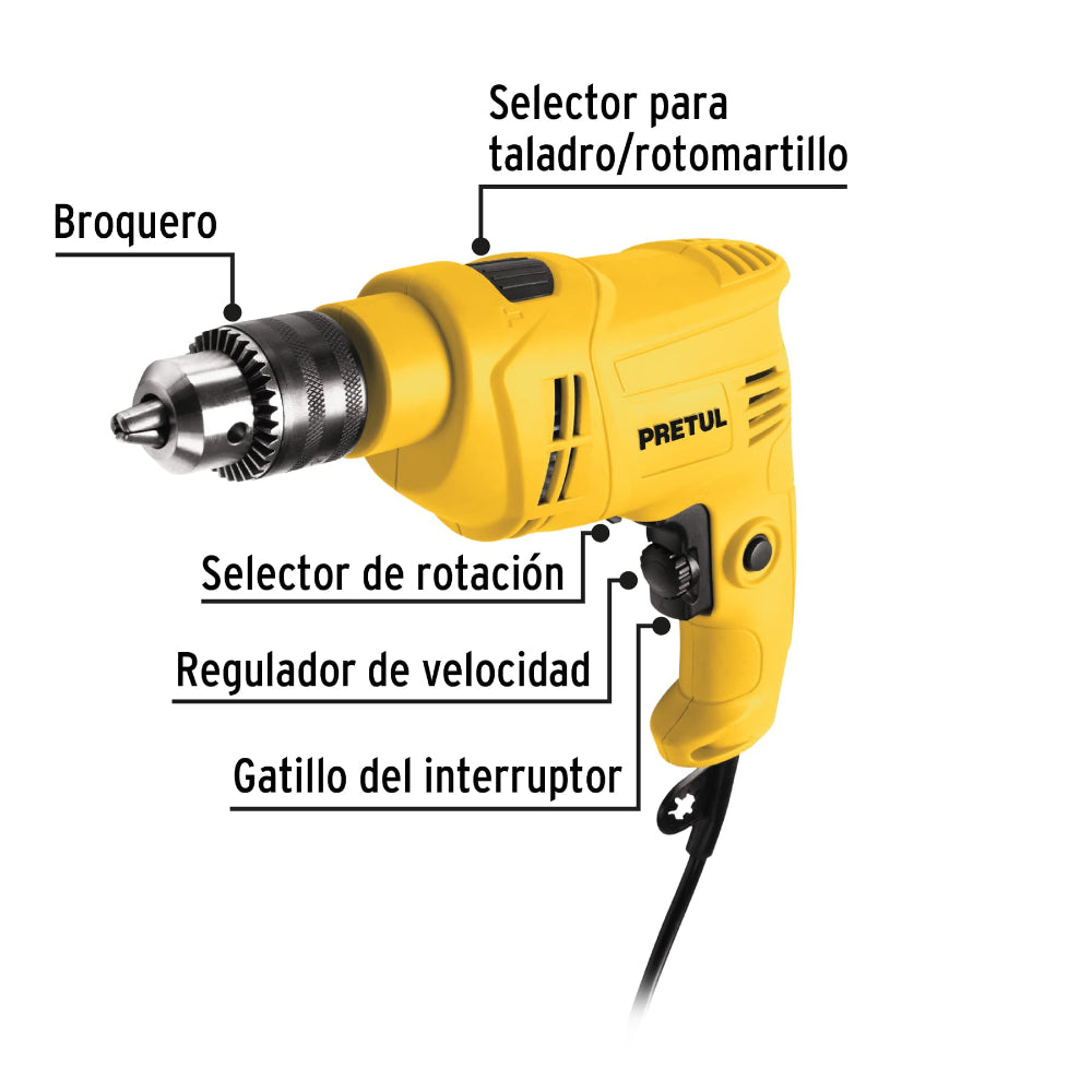ROTOMARTILLO 1/2' 550 W PRETUL