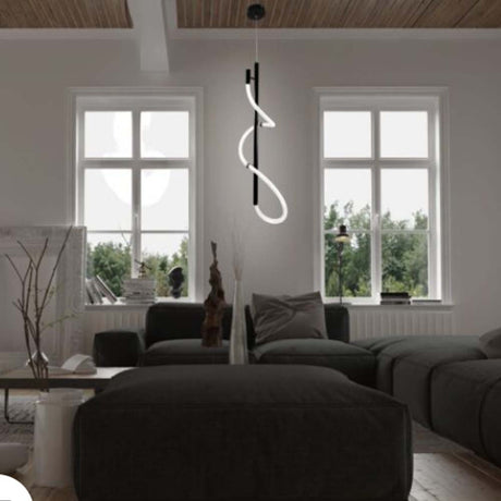 LUMINARIO COLGANTE DE LED 35W COLOR NEGRO ***SIN T.E***