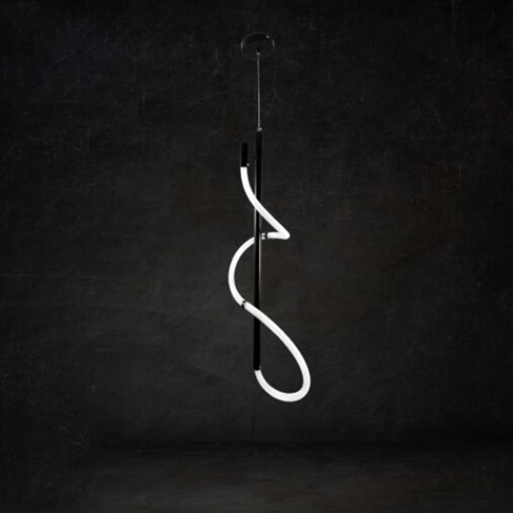 LUMINARIO COLGANTE DE LED 35W COLOR NEGRO ***SIN T.E***