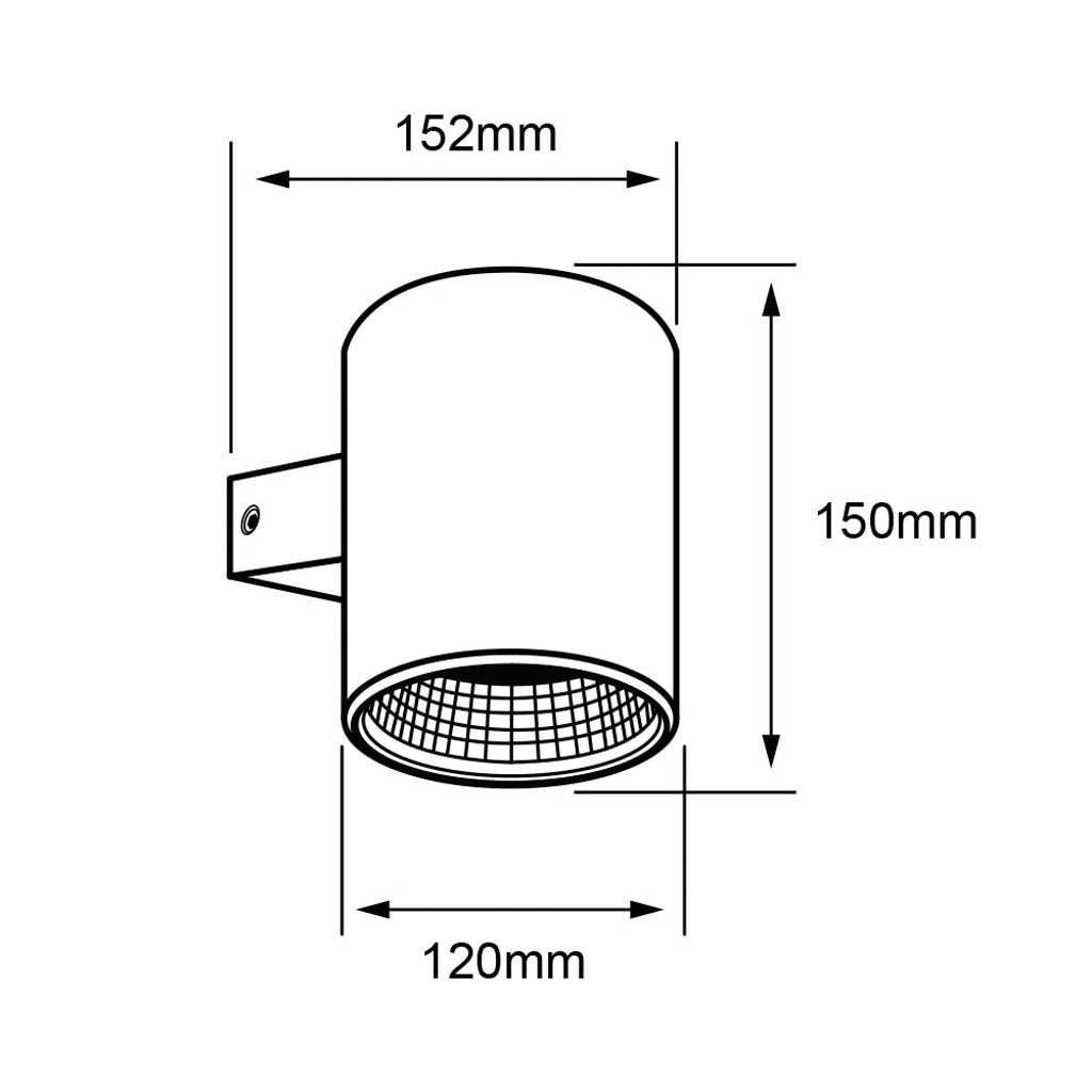 LAMPARA DE PARED ARBOTANTE LED EXTERIOR 28 W LUZ CALIDA BRILLANTE IP44 2 FUENTES DE LUZ LED INTEGRADO