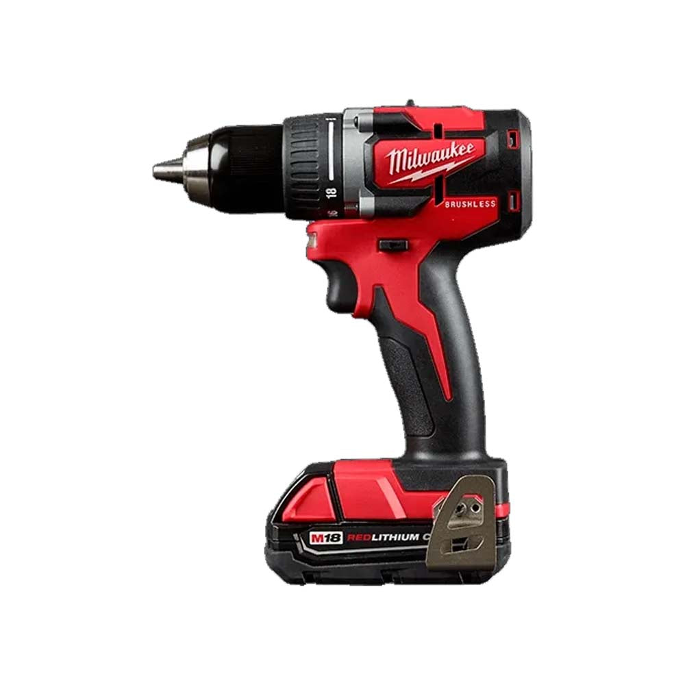 KIT HERRAMIENTAS SIN CARBONES M18: TALADRO ROTOMARTILLO 1/2" DESTORNILLADOR DE IMPACTO HEXAGONAL 1/4" 2 BATERIAS 18V. 2AMP M18 CARGADOR DE BATERIA MULTIPLE M12 Y M18 MILWAUKEE *** PASA AL 361022CT ***