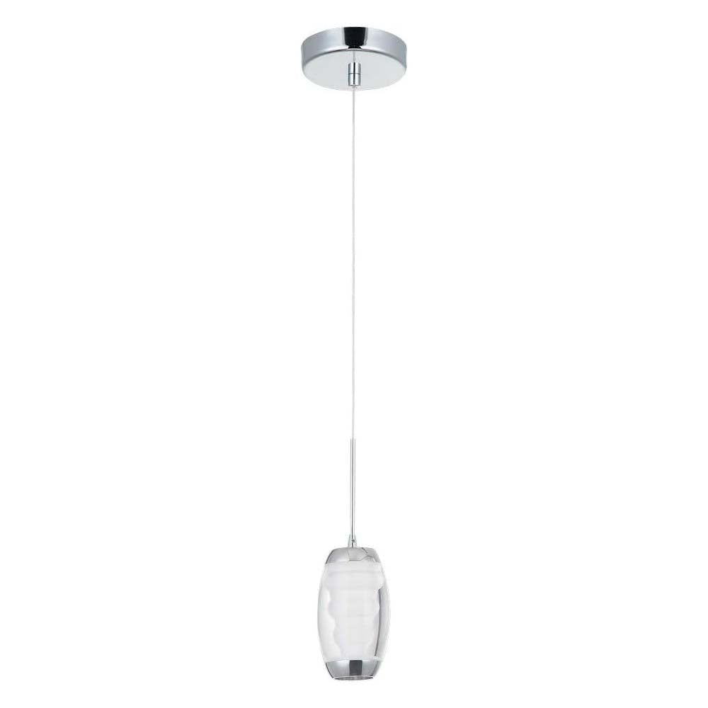 LUMINARIA LED COLGANTE METAL CROMADO 1X5W. MAYA