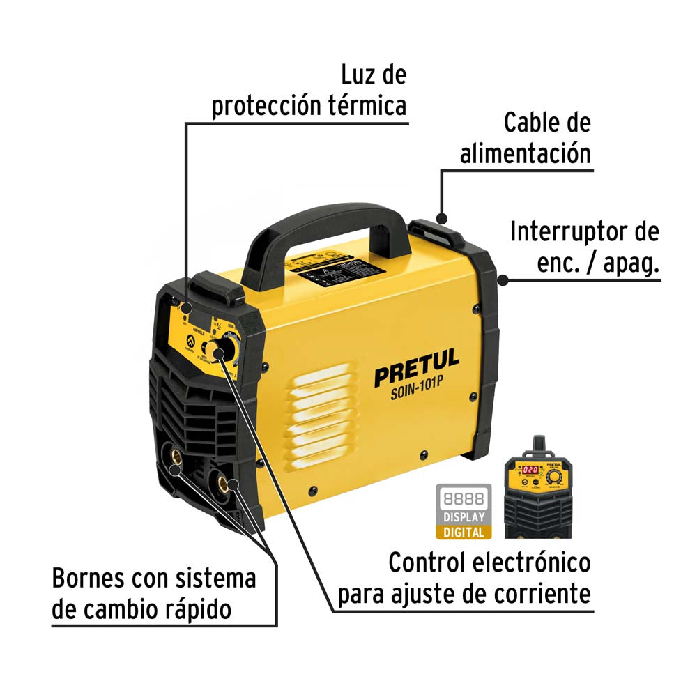 SOLDADORA INVERSORA 100A 127V MCA TRUPPER