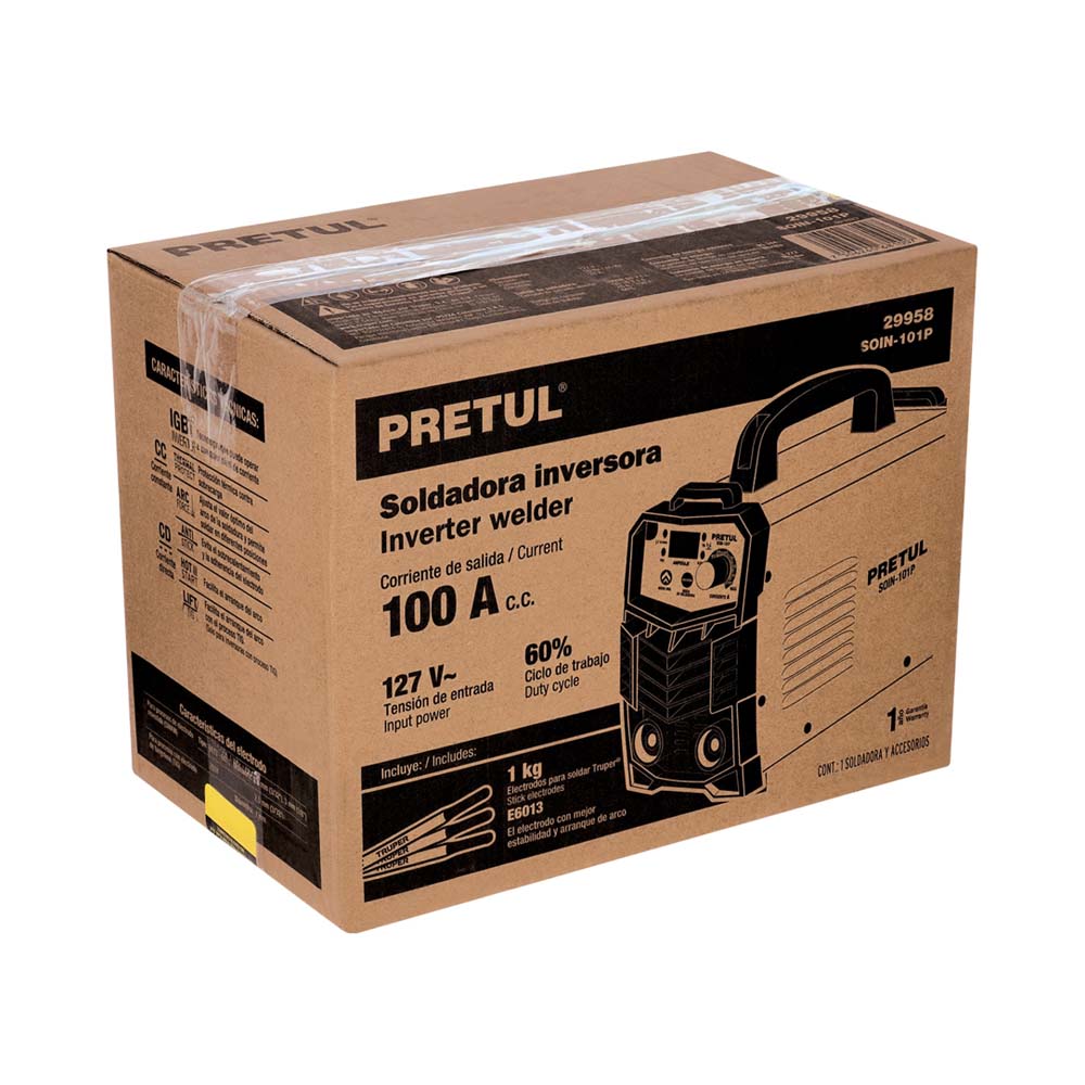 SOLDADORA INVERSORA 100A 127V MCA TRUPPER