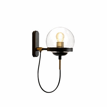 LUM PARED 1 LUZ 60W INCANDECENTE E26 NEGRO *** HA. LUMI ***