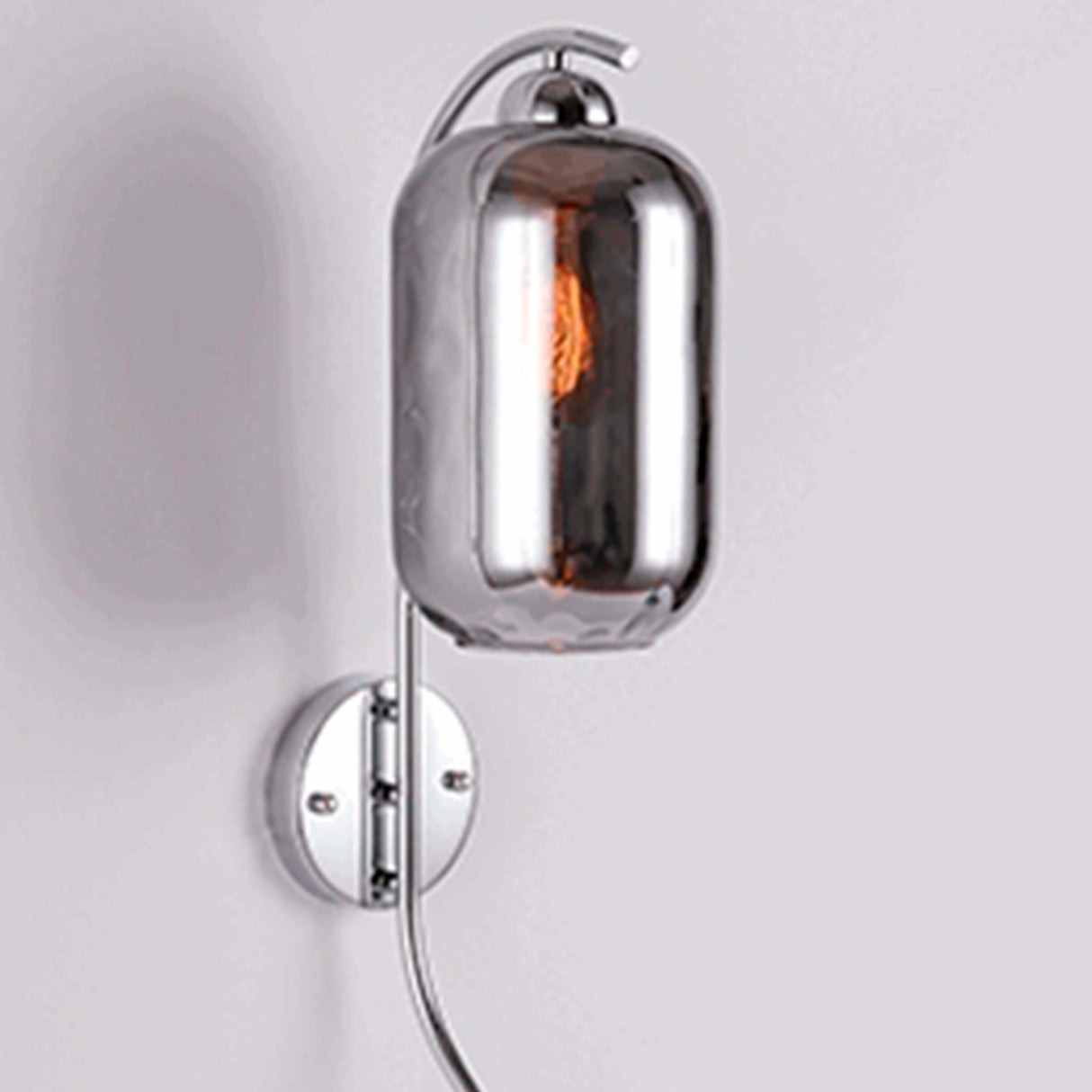 ARBOTANTE CRITAL HUMO/CROMO E26X1 CLASS *** HA. LUMI ***