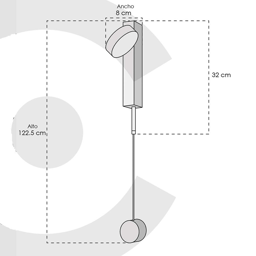 ARBOTANTE 6W LED INTEGRADO DORADO CLASS