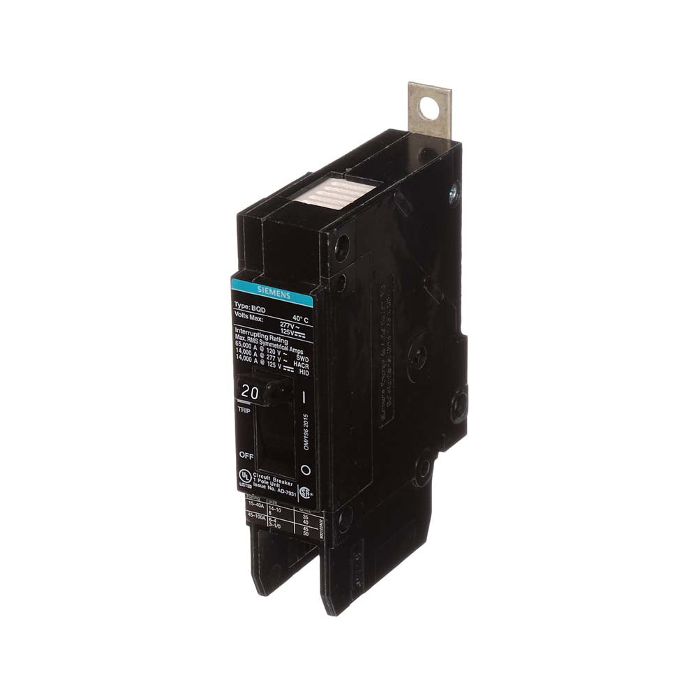 INTERRUPTOR BQD 1X20A/440V. BQD120 A7B10000001105 A7B10000022559 SIEMENS