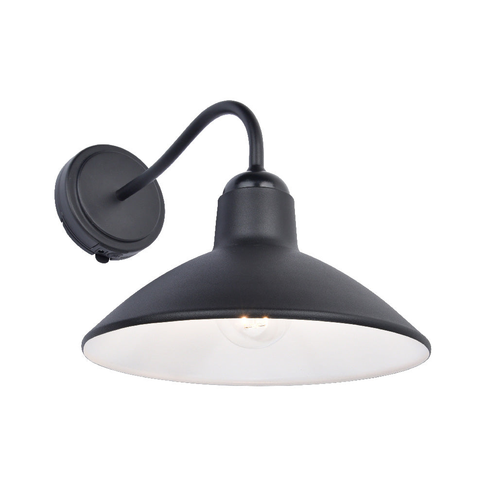 LUMINARIO EXT SOLAR MURO LED 2W 27K NEGRO