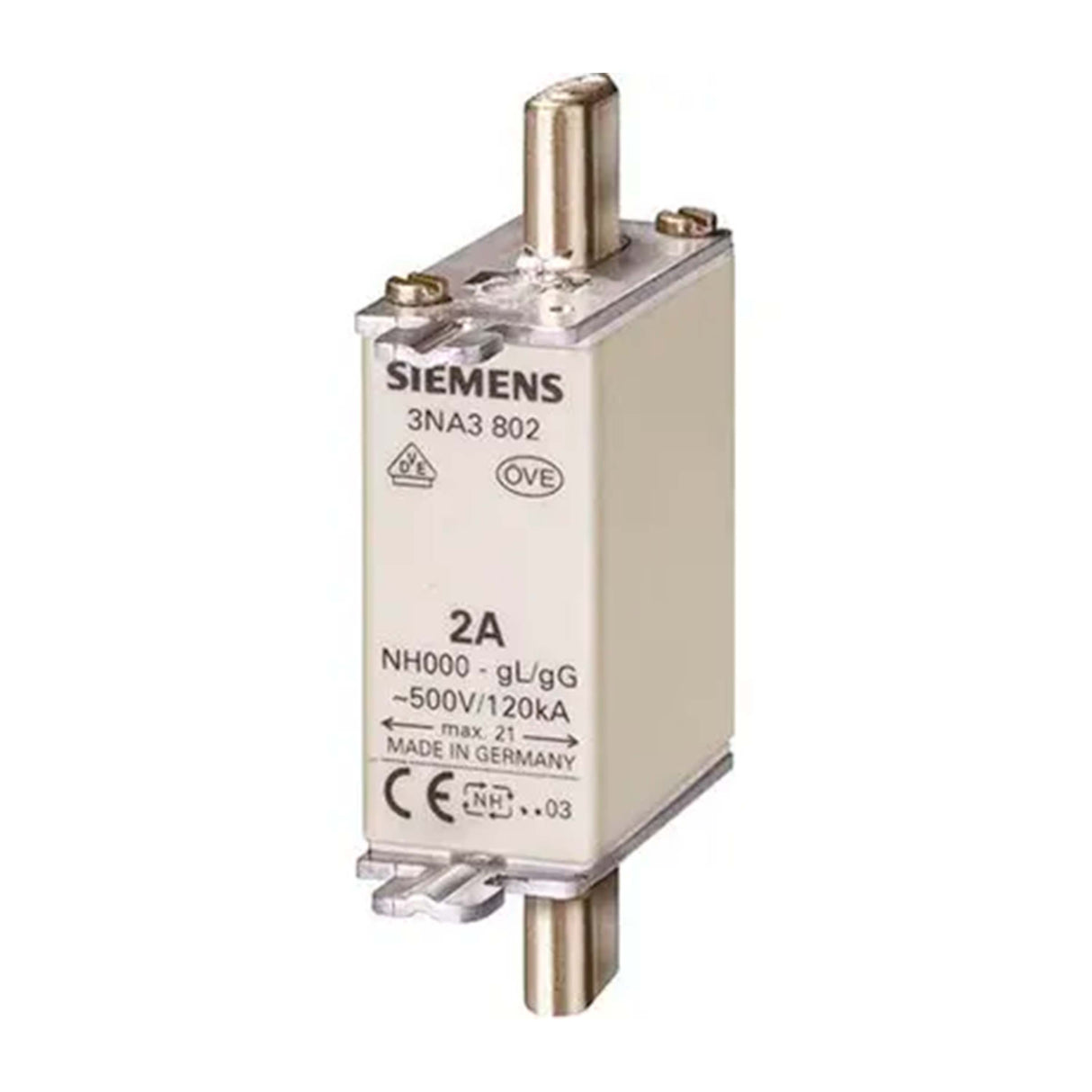 FUSIBLE NH TAM.00 6A 3NA3801 SIEMENS
