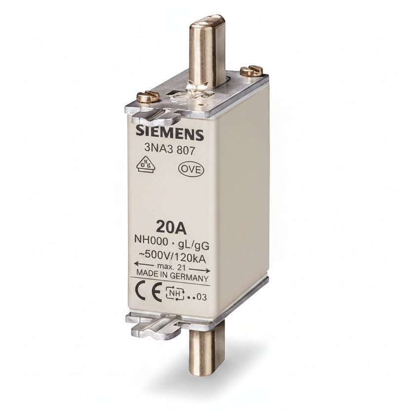 FUSIBLE NH TAM.00 20A 3NA3807 SIEMENS