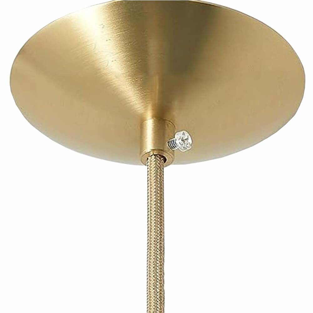 LUMINARIA COLGANTE ORO/CRISTAL OPALINO 1X60W. FIONA *** EXHIBIDO ***