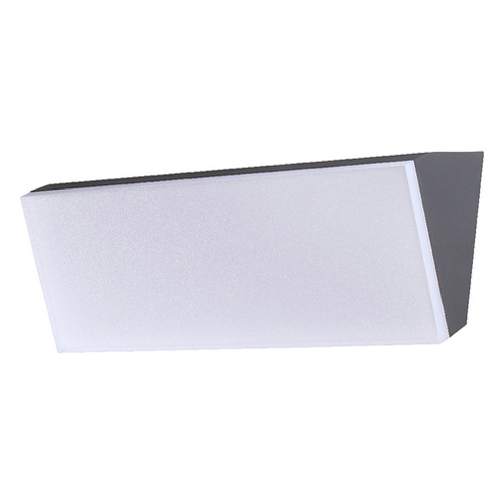 LUMINARIO EXT. LED SOBREP. MURO 30W/100-240V. 3000K GRIS LUZ SUAVE CALIDA MALMOK I