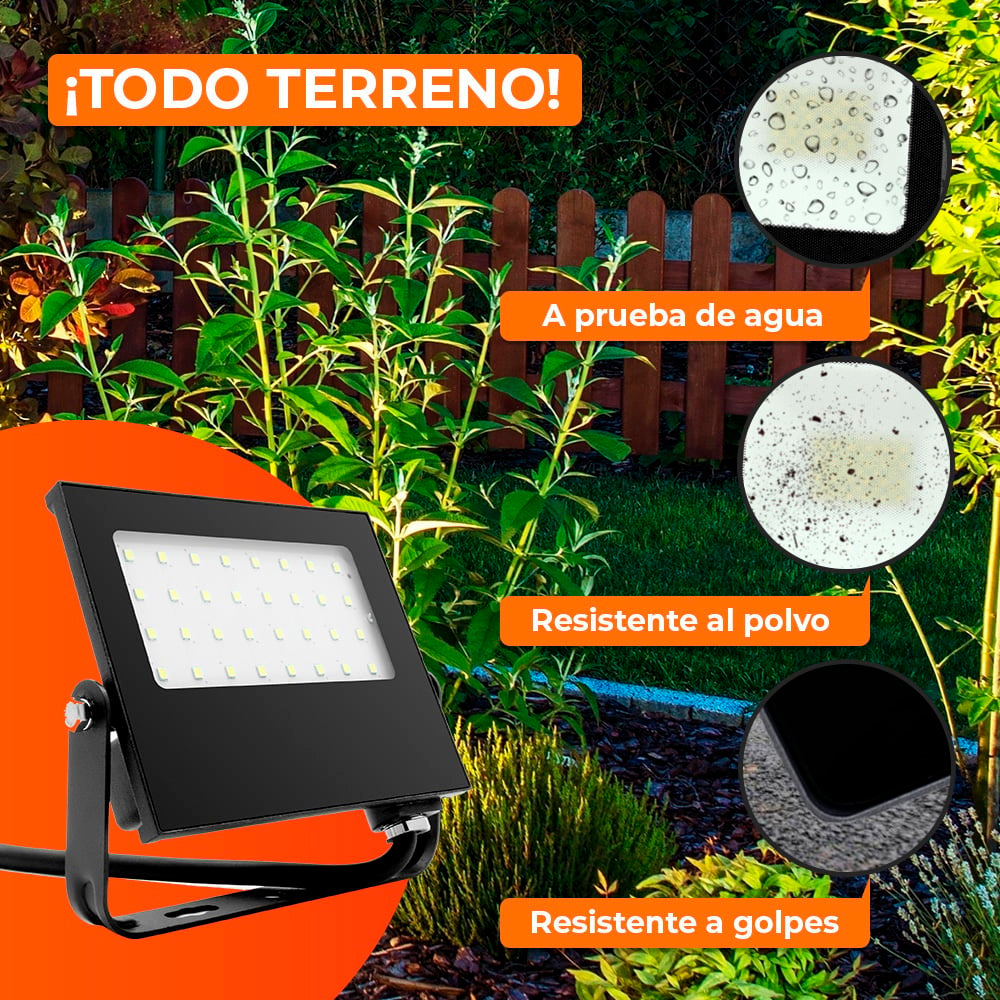 REFLECTOR EXT LED 30W 100-240V 2700LM 3000K NGR ***HAE2025***