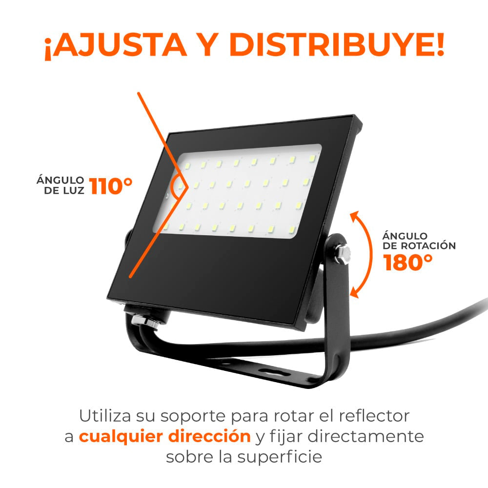 REFLECTOR EXT LED 30W 100-240V 2700LM 3000K NGR ***HAE2025***