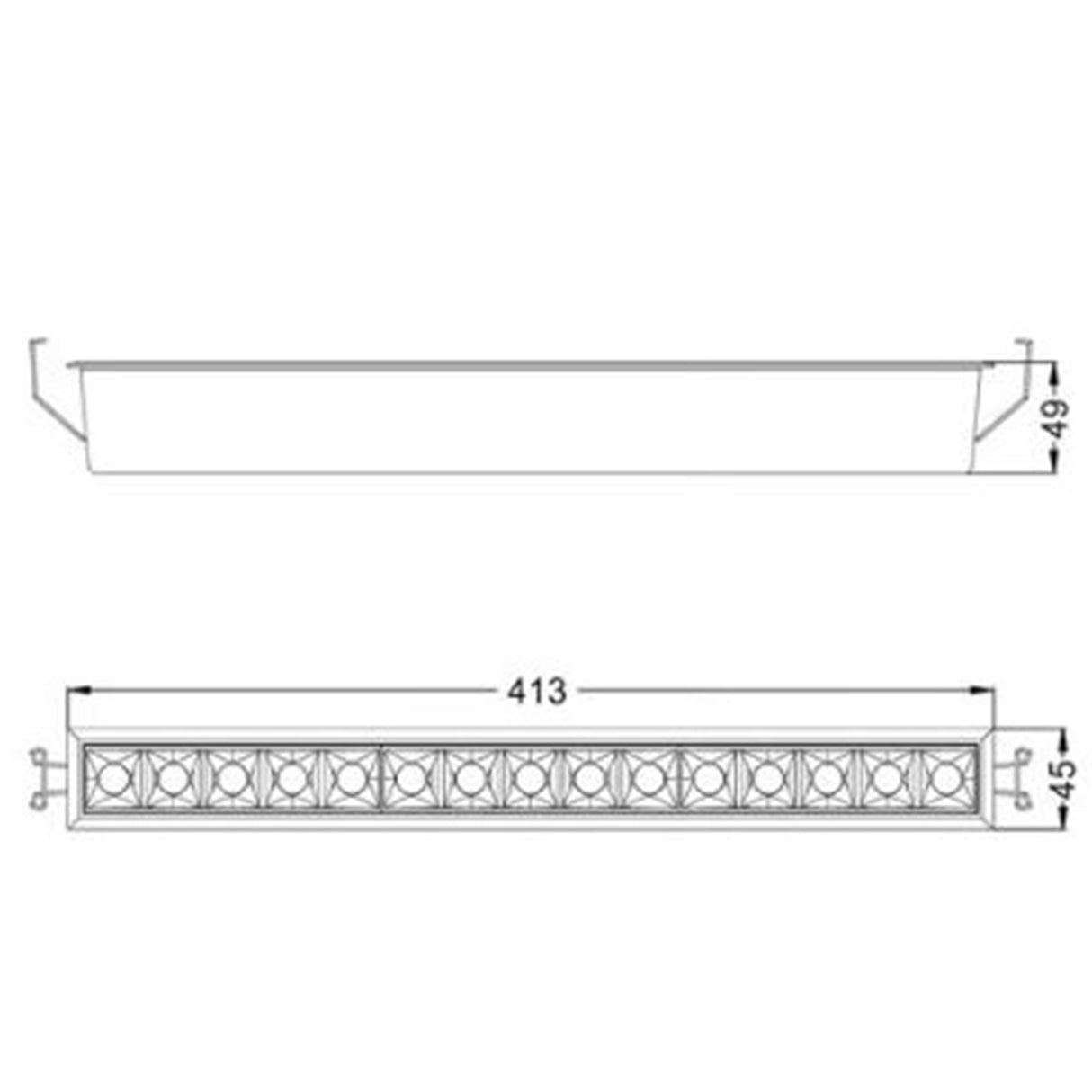 LUM INT EMP TECHO LED 30W100-127V3000K NEGRO MICARE IV ***TECNOLITE HAE***
