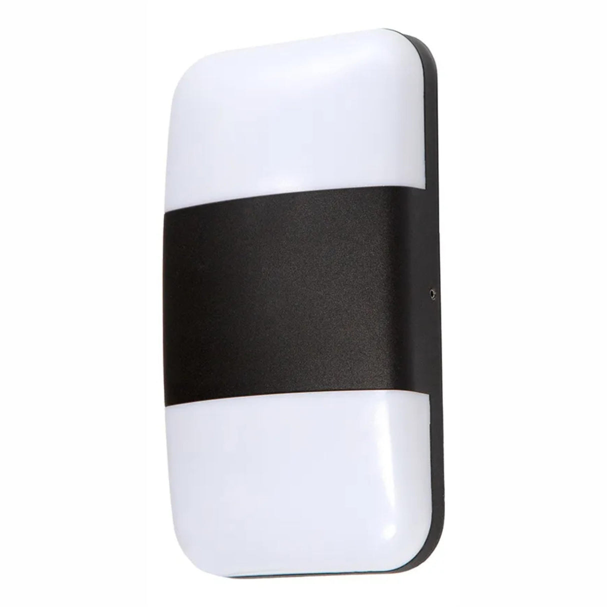 LAMPARA DE PARED EXTERIOR LED 12W 6000K NEGRO IP54 *** EXHIBIDO ***