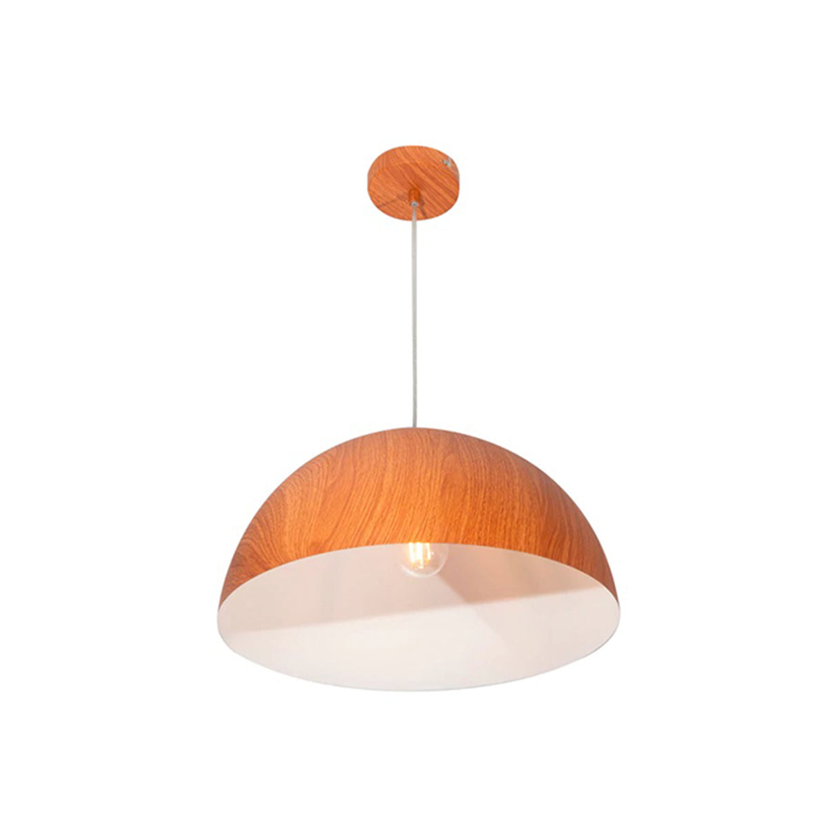 LAMPARA COLGANTE MADERA OSCURO E27 60W 1 LUZ *** HA. LUMI ***