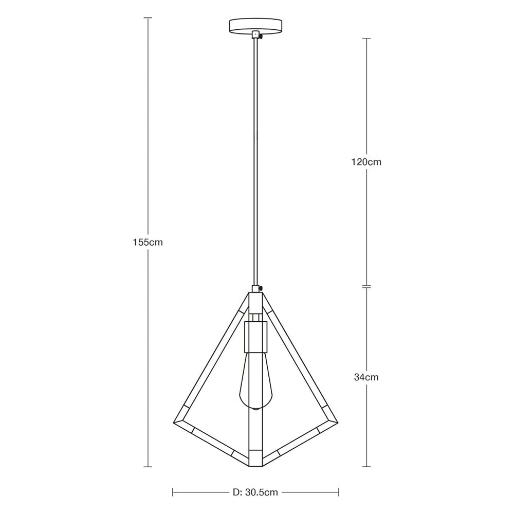 LAMPARA COLGANTE CROMO ESTILO MODERNO 40W E27 1 LUZ *** HA. LUMI ***