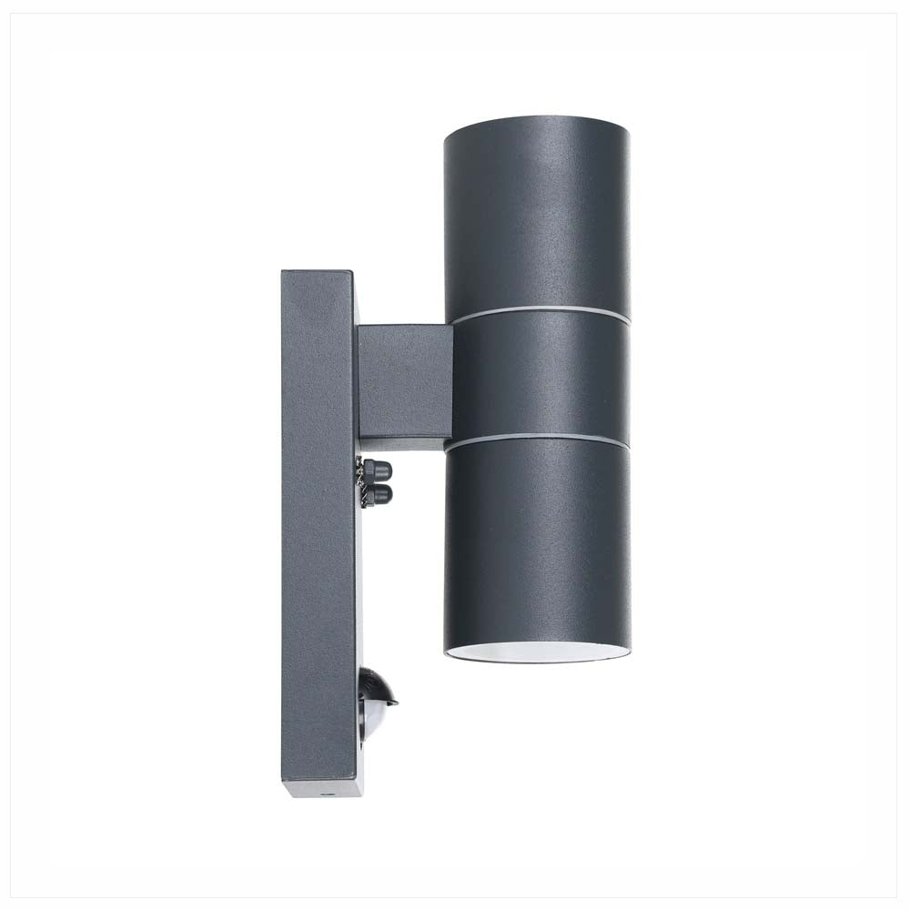 ARBOTANTE RIGA 5 NEGRO GU10 2X3W (INCLUIDOS) IP44 CON SENSOR EGLO