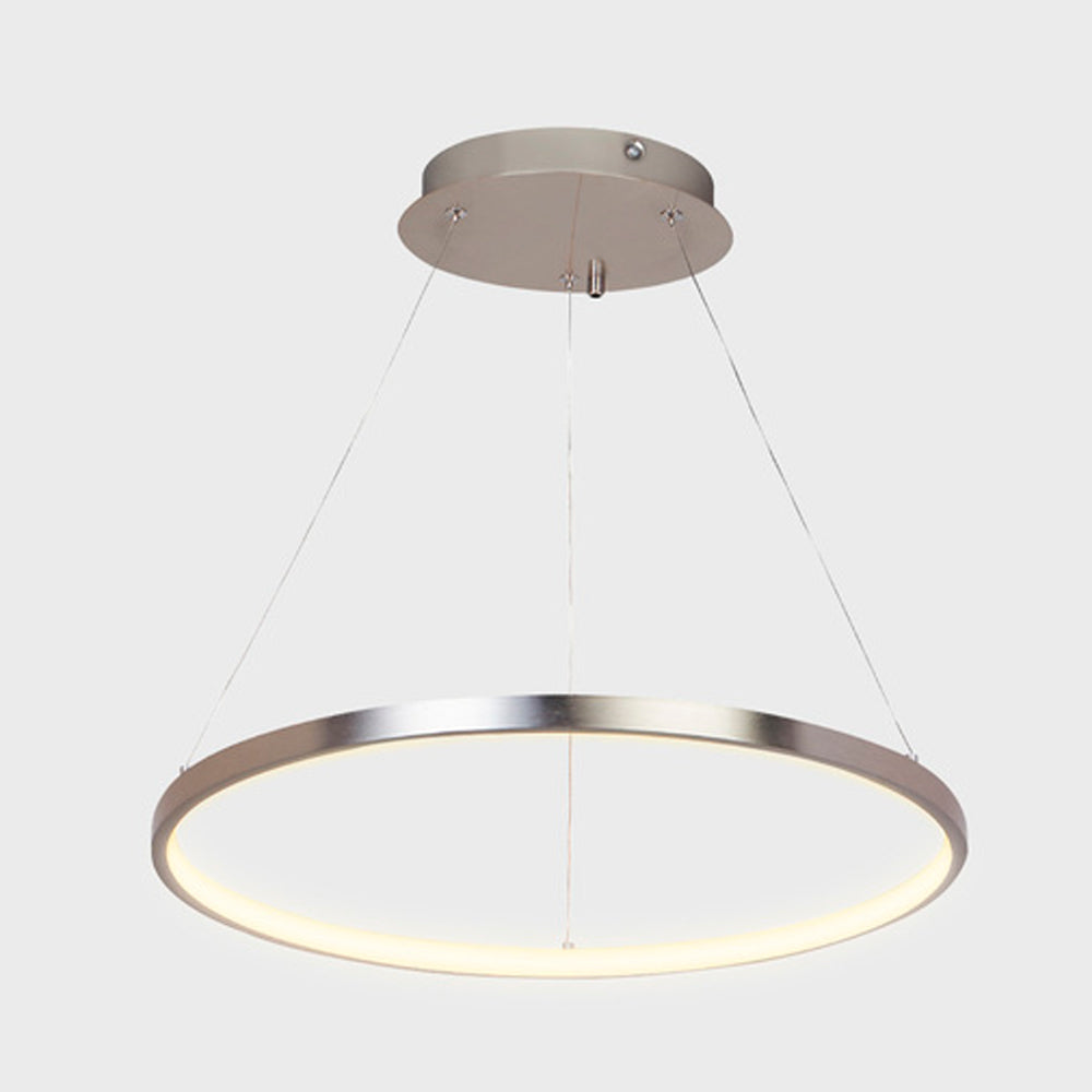 LAMPARA COLGANTE LED CIRCULAR 1 ANILLO 50 CM ? 32 W LUZ CALIDA BRILLANTE ATENUABLE LED INTEGRADO