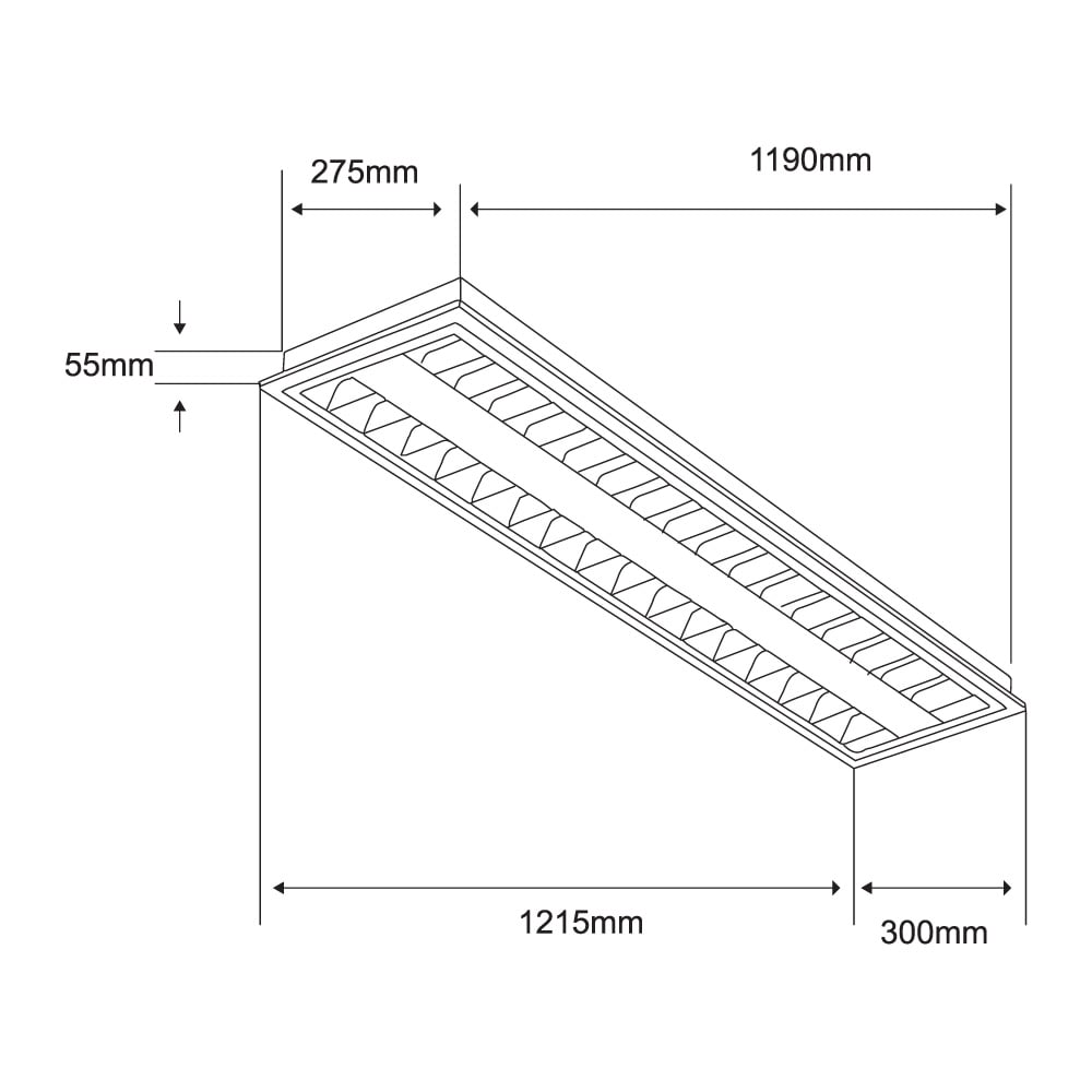 LÁMPARA DE EMPOTRABLE LED TECNOLITE MONTISI III 32W LUZ DE DÍA BASE G5