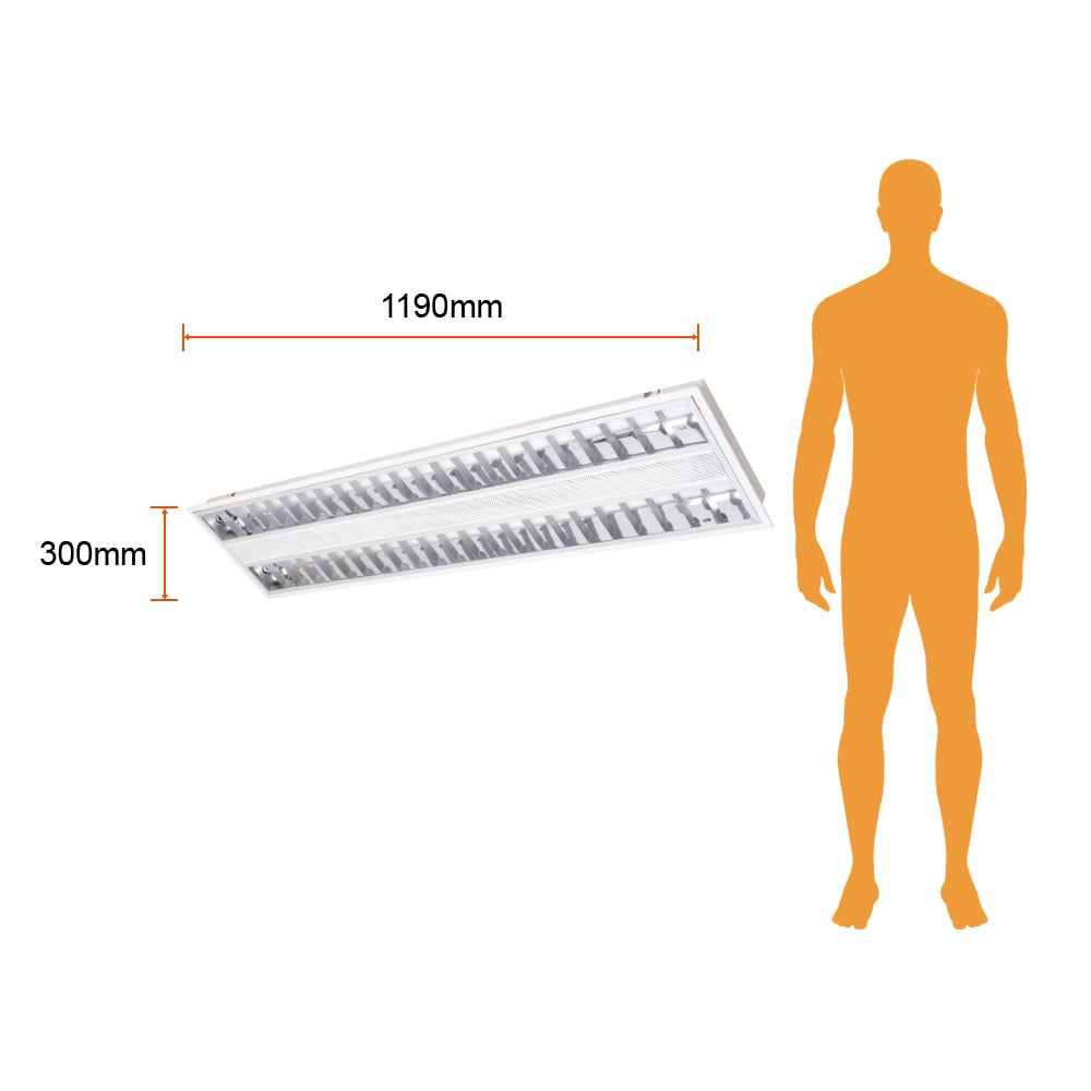 LÁMPARA DE EMPOTRABLE LED TECNOLITE MONTISI III 32W LUZ DE DÍA BASE G5