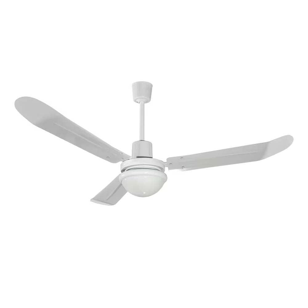 VENTILADOR DE TECHO ESTEVEZ COOLFAN TORMENTA CON LUZ TRES ASPAS BASE E26 INCLUYE CONTROL DE PARED 56"