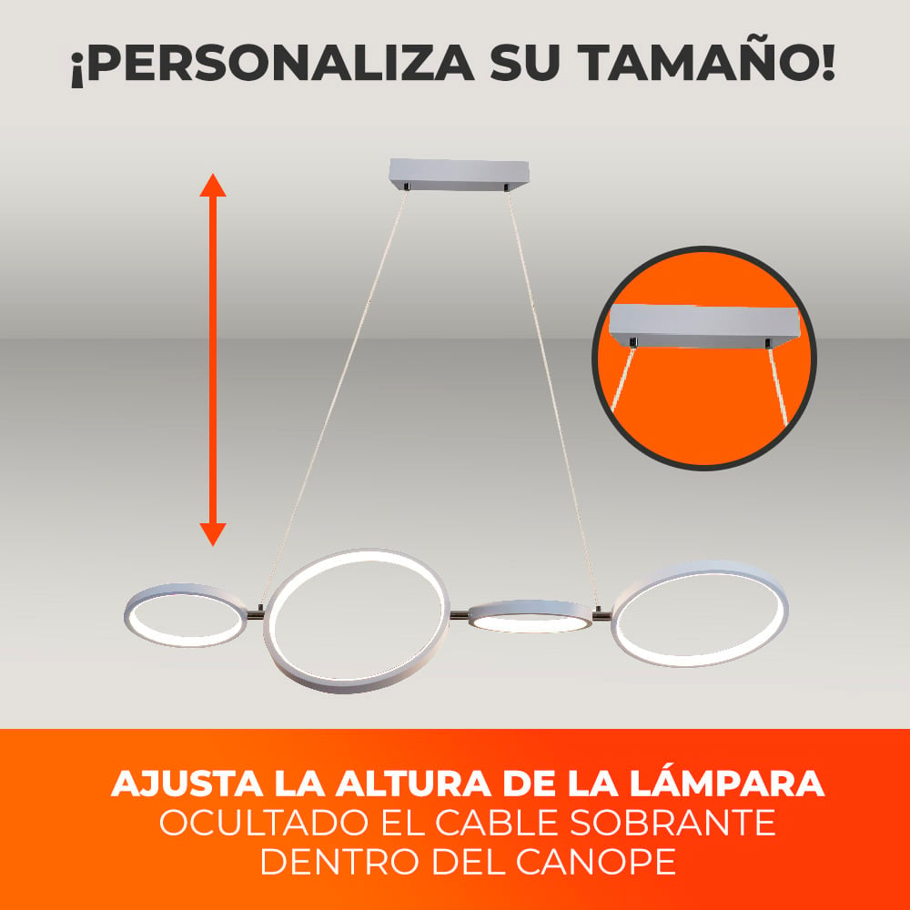 LUMINARIO P / INT. LED 33W 100-240V 2015LM 3000KBCO MCA TECNOLITE