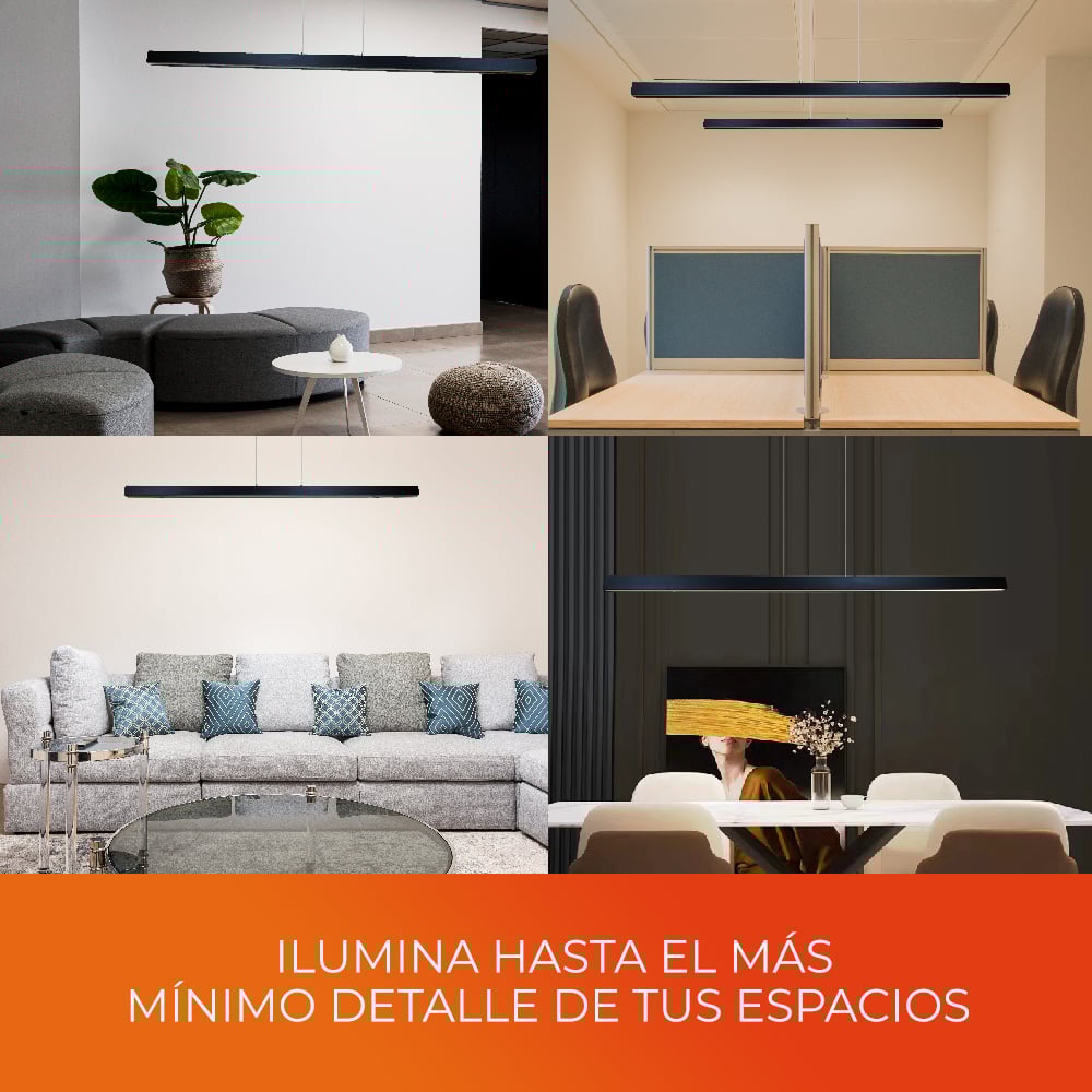 LUMINARIO INT LED 33W 100-240V 860LM 30K NGR