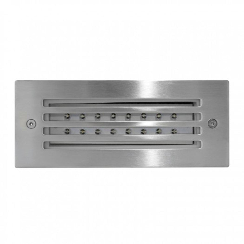 LUMINARIA LED DE CORTESIA CALUX 1.6W 100-240V 3000K 70LM IP65 ACABADO ACERO INOXIDABLE 3420-LED