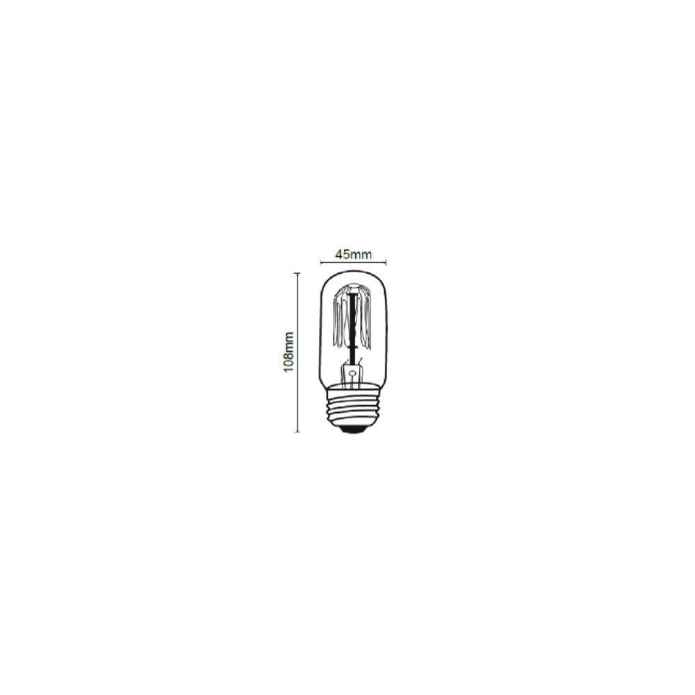 FOCO T45 VINTAGE INCANDESCENTE 35 W LUZ AMBAR BASE E27 ATENUABLE