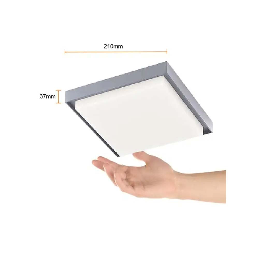 PLAFON CUADRO LED SOBREP. TECHO 35W/127V. 3000K ALUM. GRIS OKAB III ***TECNOLITE HAE***