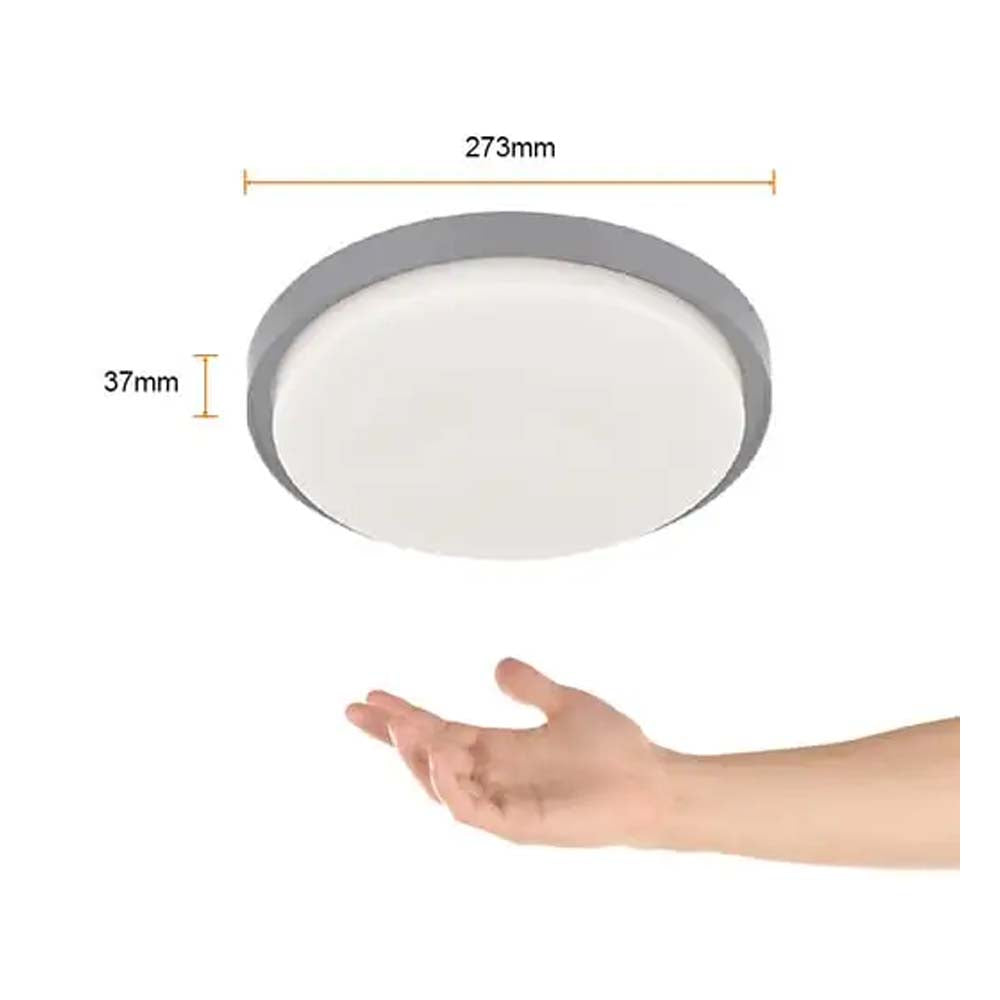 PLAFON LED SOBREP. TECHO 35W/127V. 3000K ALUM. GRIS NENQUE III ***TECNOLITE HAE***