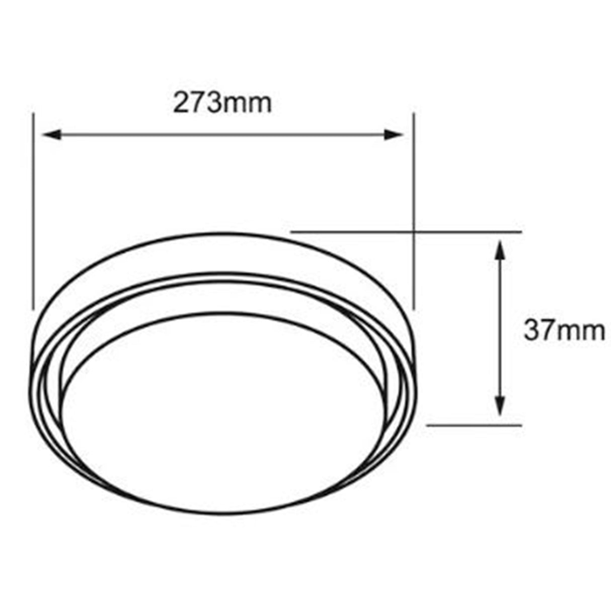 PLAFON LED SOBREP. TECHO 35W/127V. 3000K ALUM. NEGRO NENQUE III ***TECNOLITE HAE***