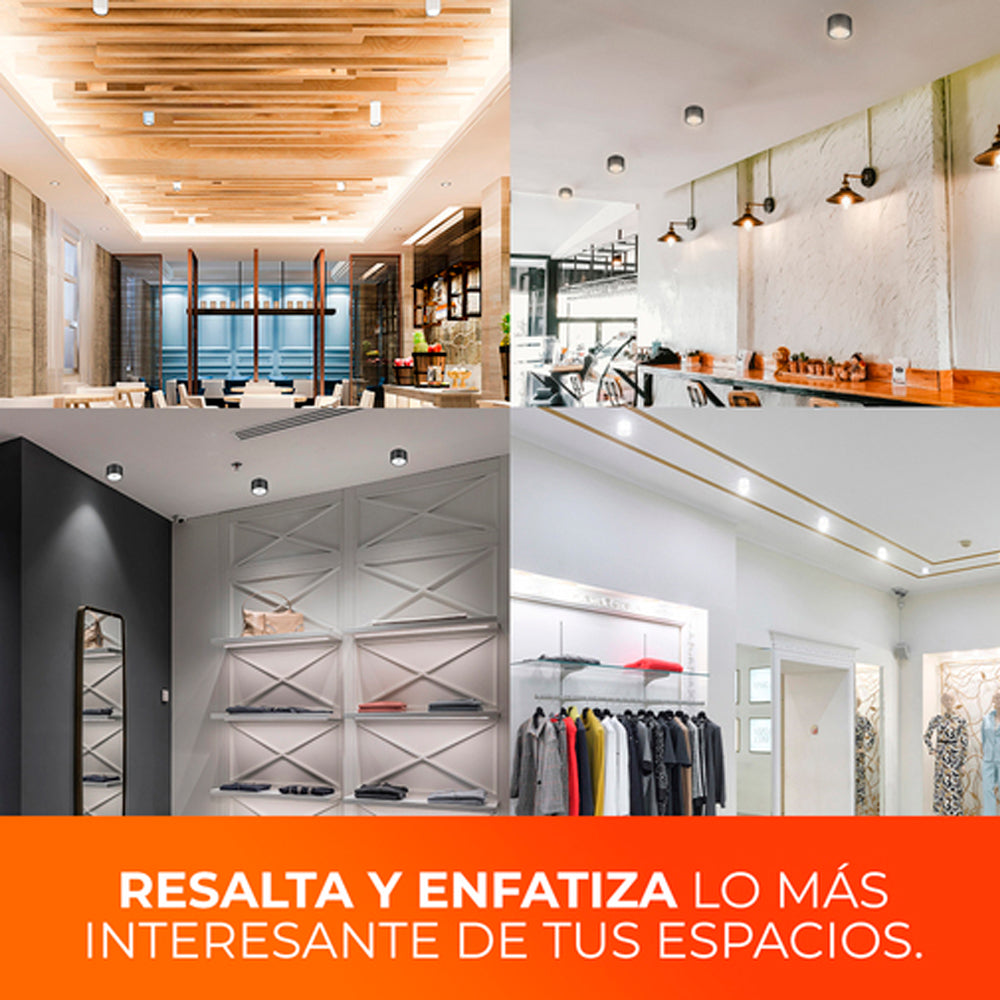 LAMPARA LED DE INTERIOR 35W 100-240V NEGRO ELARA III TECNOLITE