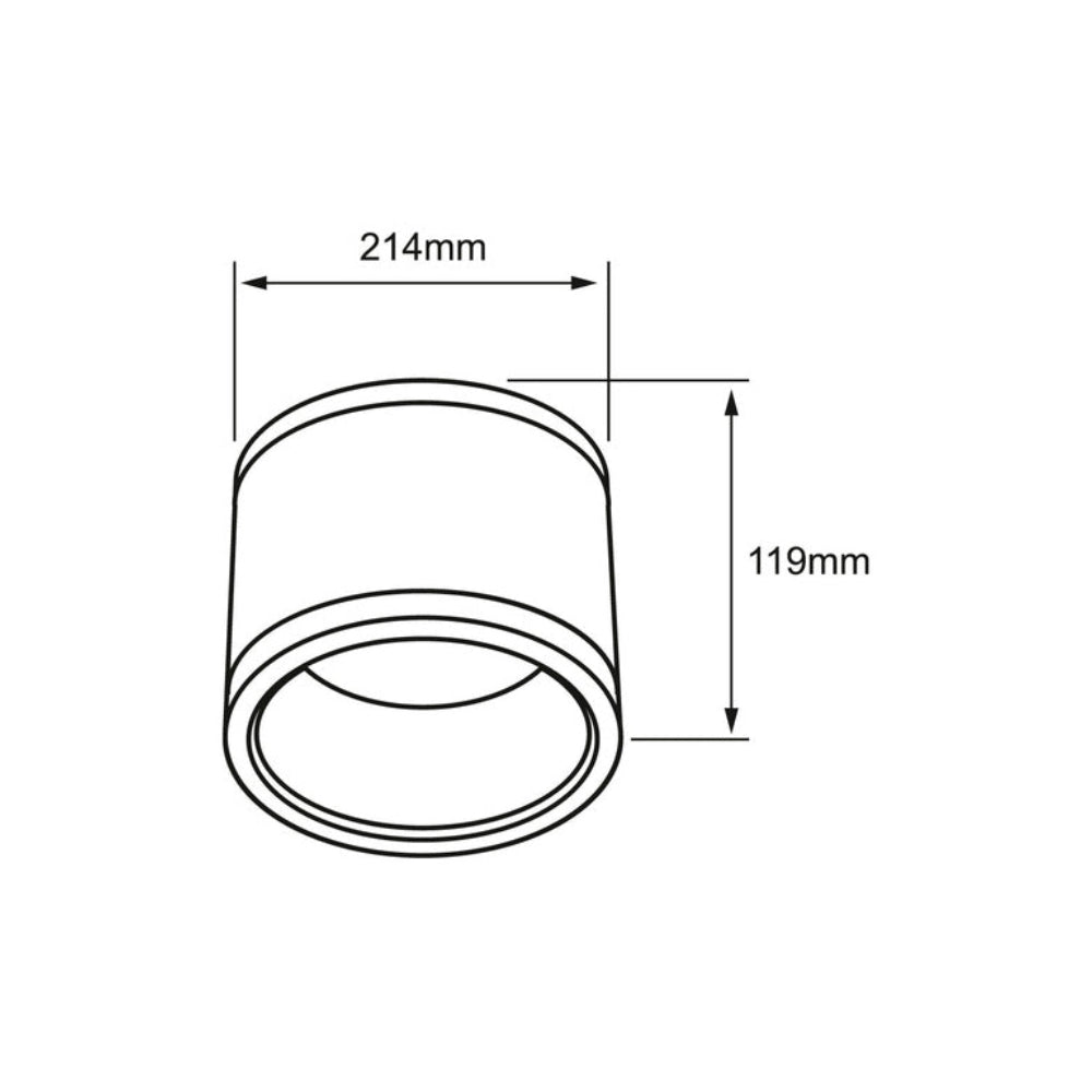 LAMPARA PLAFON LED TECHO 35 W LUZ BLANCA CONFIGURABLE IP65 IK08 INTERIOR Y EXTERIOR LED INTEGRADO 35PTLLED1142MVCCTN