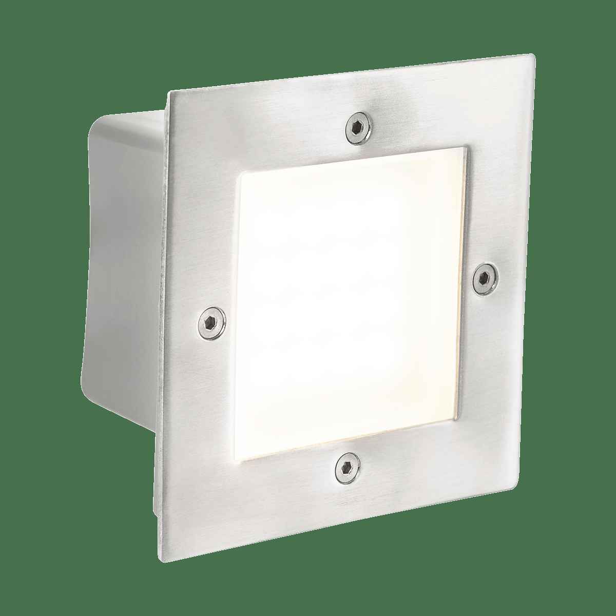 LUMINARIA LED DE CORTESIA CALUX 1.6W 100-240V 3000K 70LM IP65 ACABADO ACERO INOXIDABLE 3620-LED