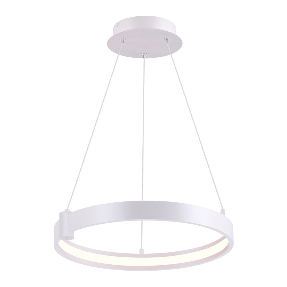 LAMPARA COLGANTE LED CIRCULAR METAL 40.5CM 36W LUZ CALIDA BRILLANTE IRC90 NO ATENUABLE 36CTLLED171MV30B