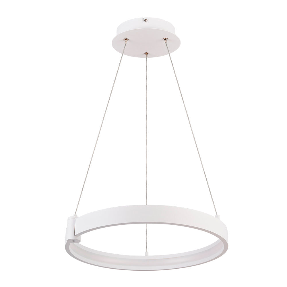 LAMPARA COLGANTE LED CIRCULAR METAL 40.5CM 36W LUZ CALIDA BRILLANTE IRC90 NO ATENUABLE 36CTLLED171MV30B