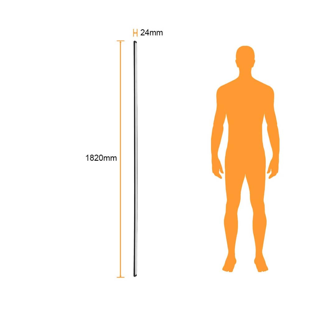 INTERIOR REGLETA LED 36W 6500K NEGRO