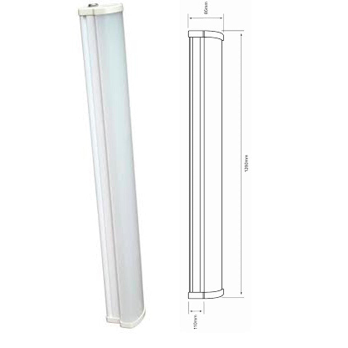 INTERIOR PRUEBA DE VAPOR 36W 100-240V 4000K BLANCO *** EXHIBIDO ***