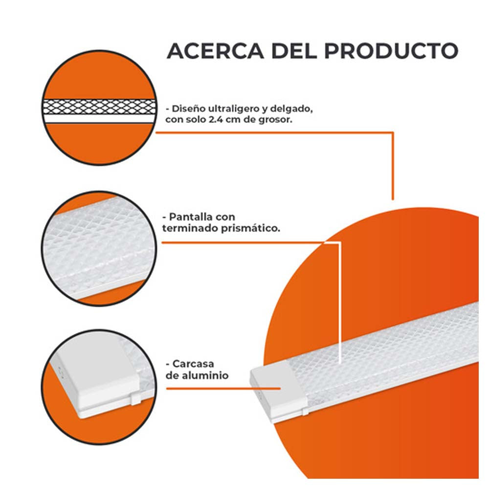 LINEAL INT LED 26W100-240V3240LM6500K B LEDA II TECNOLITE