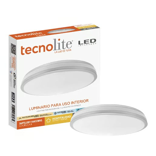 LAMPARA PLAFON LED TECHO 36W LUZ BLANCA AJUSTABLE GRAN FORMATO NO ATENUABLE ST