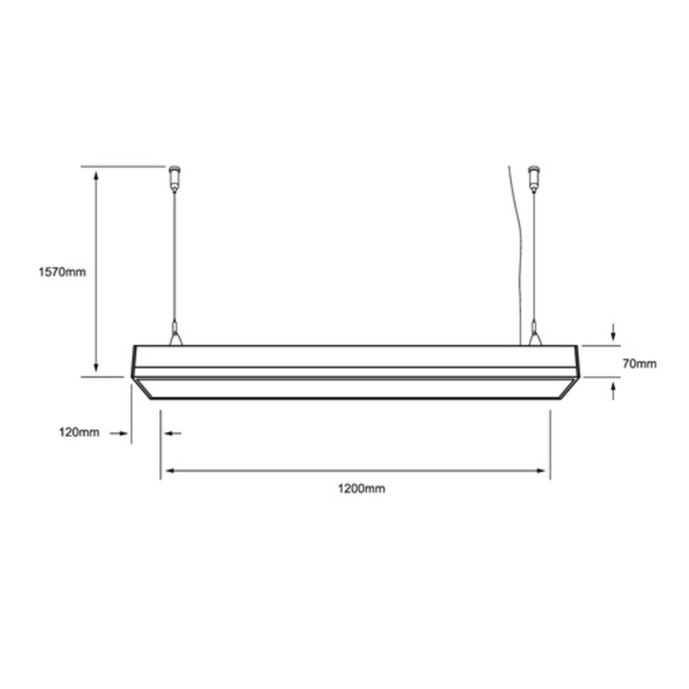 INT LED SP 38W100-240V3000LM3000-5700K LARISA II TECNOLITE